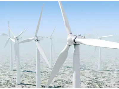 Animated Windmill 3D Model 3D model