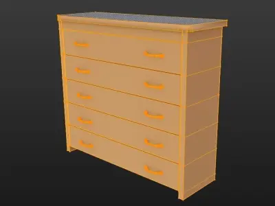 Cabinet  Light Wood  3D model