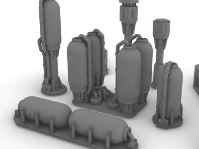 Infrastructure and Objectives Pack 05 3D print model
