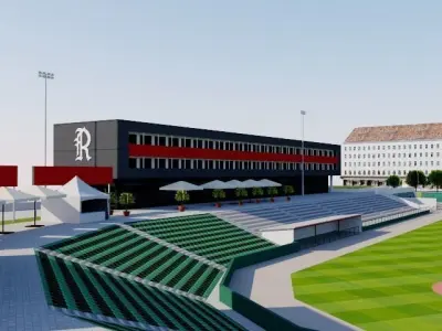 Armin Wolf Arena - Germany Baseball Low-poly 3D model