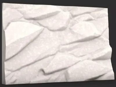 Jagged Dolomite Wall Segment 3D print model purchase