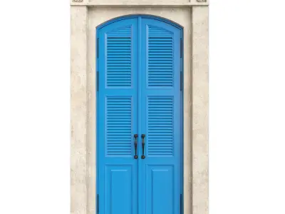 Entrance classic door 65 3D model