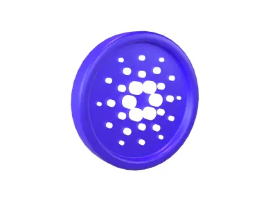 Cartoon Cardano Coin v1 002 Low-poly 3D model