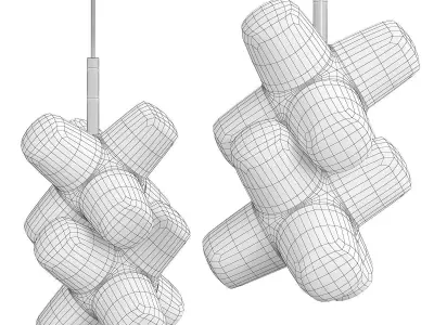 MARIO cross pendant lamp Low-poly 3D model