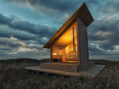 Cliff House Forest House in  3D model