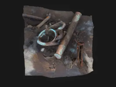 Rustic Remnants Weathered Debris Collection 3D model