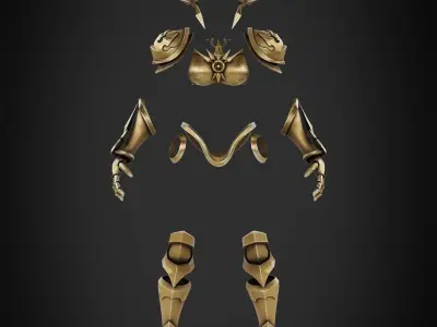 League of Legends Leona Armor for Cosplay 3D print model