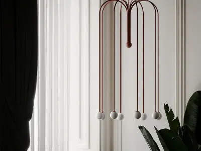 Parachute Chandelier by Michael Anastassiades 3D model