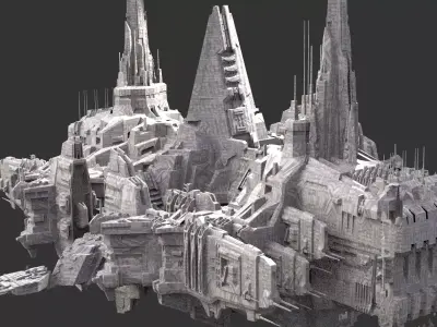 District 10 Mothership Design 5  3D model
