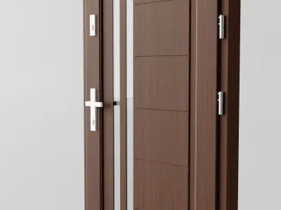 Outdoors doors for architecture and Studio Scene 3D model