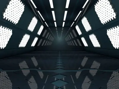 Sci Fi Tunnel 3D model