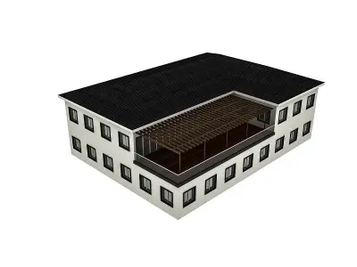 Modern Building 2 Low-poly 3D model