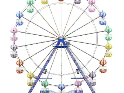 Ferris Wheel Kissimmee Old Town 3D model