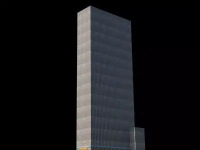 1251 Ave Of The Americas - NYC Low-poly 3D model