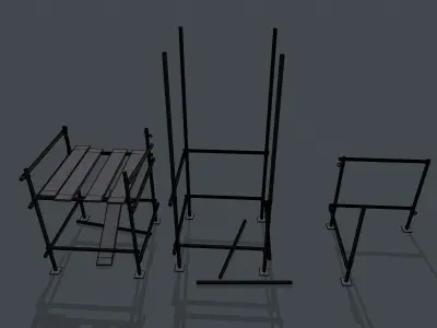Modular Scaffolding Set Free low-poly 3D model