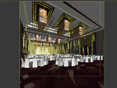 banqueting room 3D model