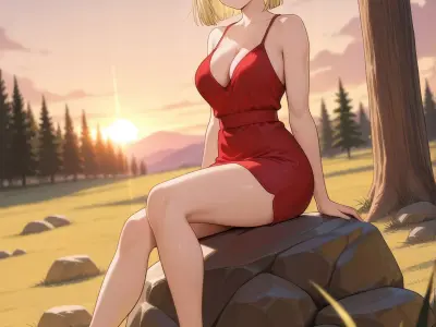 Android 18 Enjoys a Peaceful DBZ 3D print model