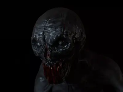 DARK ENTITY Low-poly 3D model