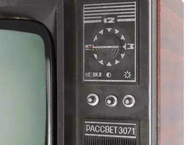 Vintage TV Rassvet 307-1 3D model