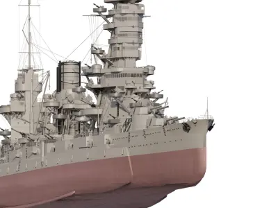IMPERIAL JAPANESE NAVY BATTLESHIP WW2 3D model
