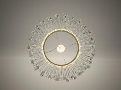 Crystal chandelier - Light4 ECLISSE suspension SO30 3D model