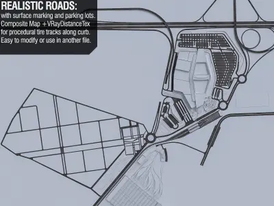 Urban Area 10  Low-poly 3D model