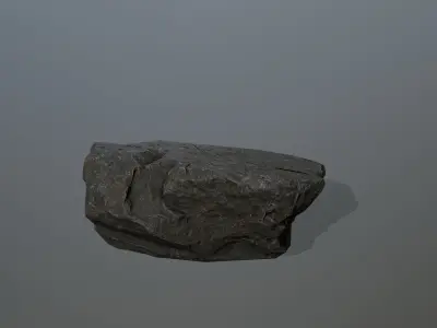 Rock Set Low-poly 3D model