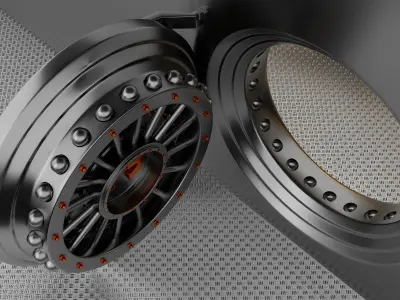 Bank Vault room with gold 3D model