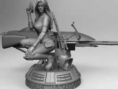 Pin Up Scout Trooper  3D print model