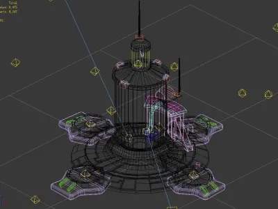 Machinery - Spacecraft - Functional Objects 05 3D model