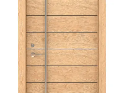 Door Collection-003 Light Wood 3D model