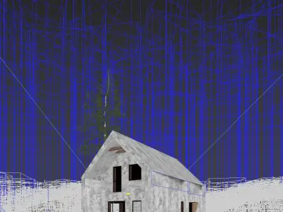 Secluded Forest Cabin 3D model