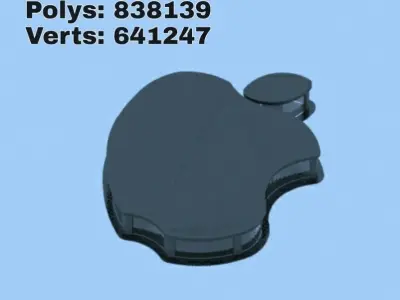 Hi-tech apple house 3D model