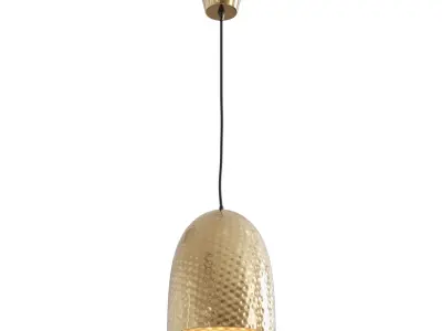 Dolce Beaten Brass Hanging Lamp Low-poly 3D model