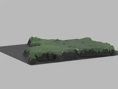 Democratic Republic-of Congo  Low-poly 3D model