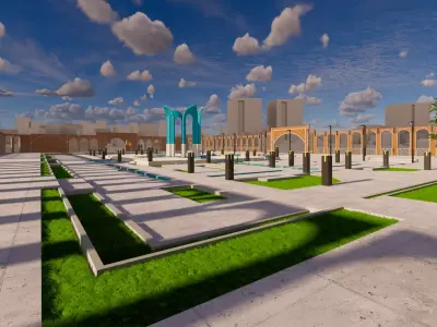 Iranian Garden 3D model