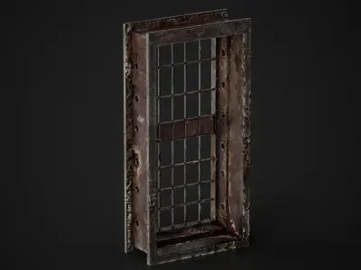 Rust Door  Low-poly 3D model