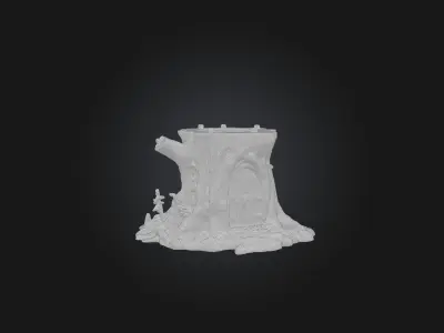 Fairy Tree Door Model 3D model