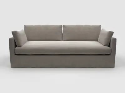 Sylvie Slipcover Bench Cushion Sofa by Robin Bruce 3D model