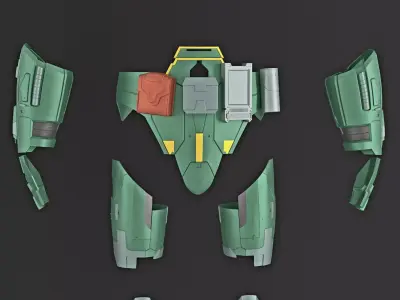 JEDI ARMOR FULL ARMOR FOR 3DPRINT FOR COSPLAY 3D model