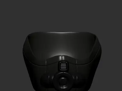 gas mask helmet scifi high poly sculpt 3d printable  3D model 5