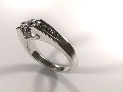 Diamond Ring 3D print model