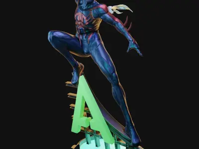 Spider-Man 2099 Statue 3D print model