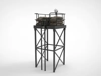 Harbour Tower guard  3D model