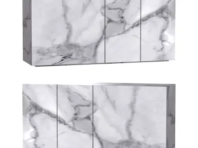 36e8 Sideboard White 3D model