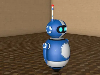 Robot with Rig 3D model