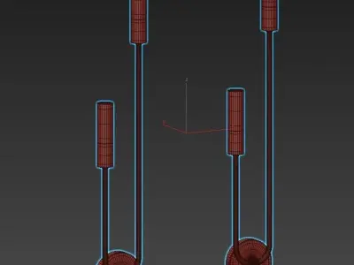 trimm brass wall sconces 3D model