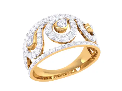  Women Ring MTL 3dm STL OBJ FBX Details 3D print model 22