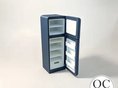 Dollhouse Fridge  - Model Kitchen - 1 12 Scale Doll Accessories 3D print model