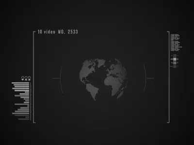 Sci-Fi Hud Elements dashboard 3D model